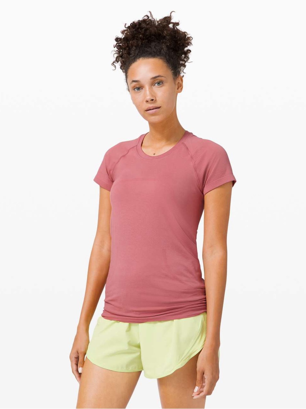 Lululemon Waist Length Swiftly Tech Short Sleeve 2.0 - Brier Rose - Size 12